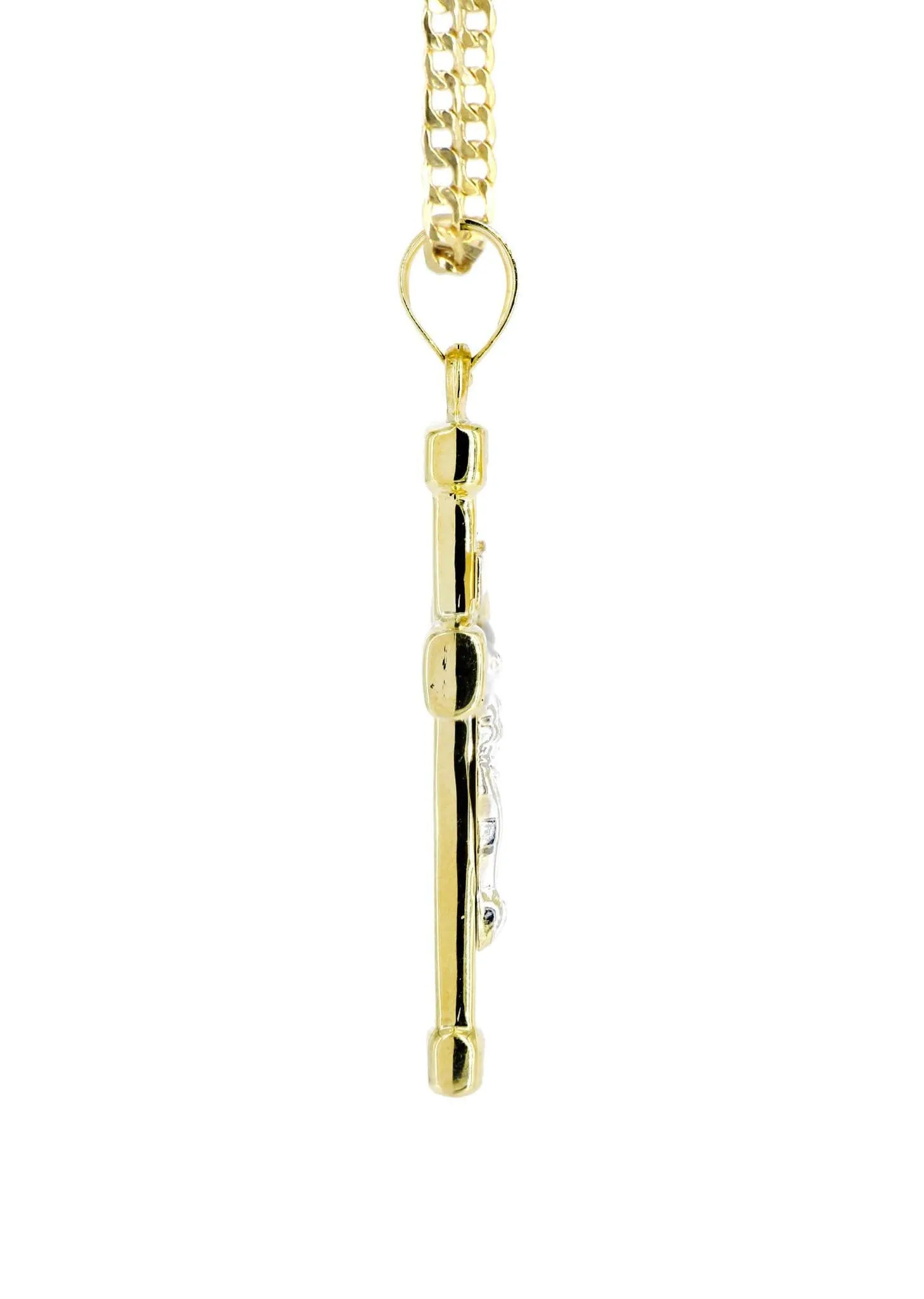 10K Gold Crucifix / Cross  Necklace For Men | 6.17 Grams