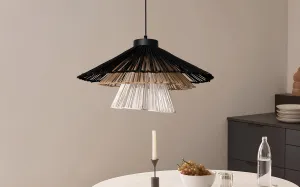 Bamboo Hanging lamp for Living Room | Rattan Pendant light | Cane ceiling light - Artha
