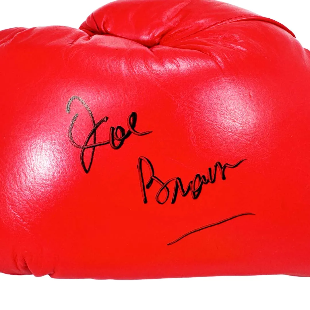 Joe Brown Signed Red Boxing Glove (JSA)