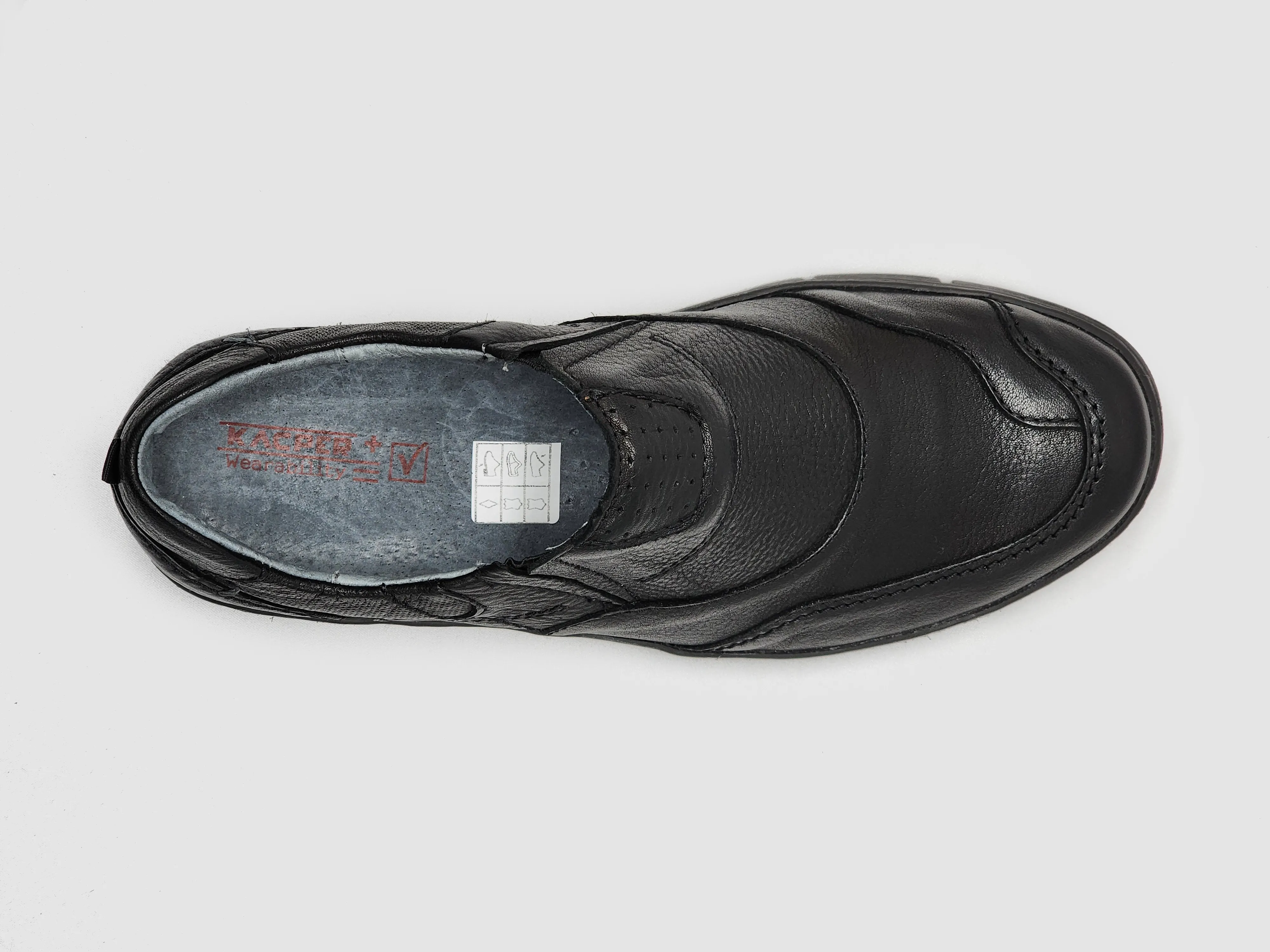 Men's Everyday Slip-On Leather Shoes - Black